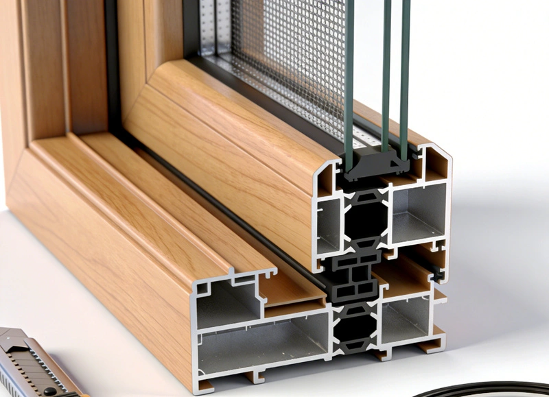 Maszyna do wytłaczania profili okiennych i drzwiowych ABS